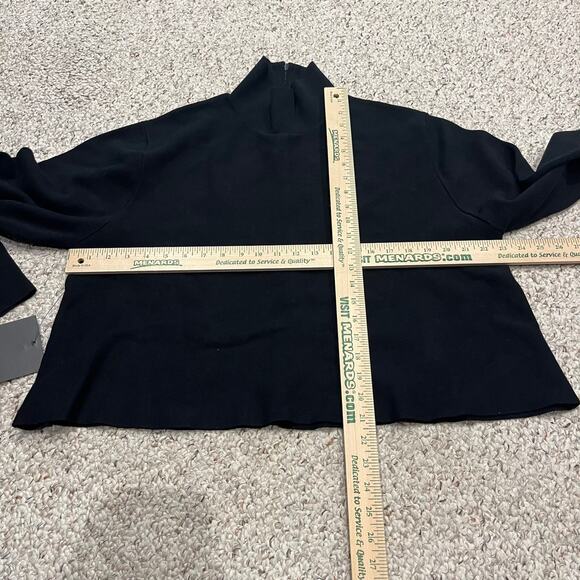 NWOT Tuckernuck 100% Cotton Mock Neck Sweater Black Sz XL Preppy Fall Casual - Picture 5 of 8